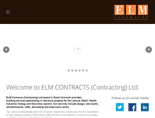 Tablet Screenshot of elmcontracts.com